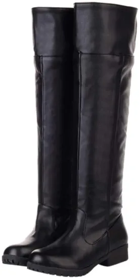 ACE SHOCK Men's Cosplay Boots Knee High Equestrian Riding Tall Boots Costume Shoes