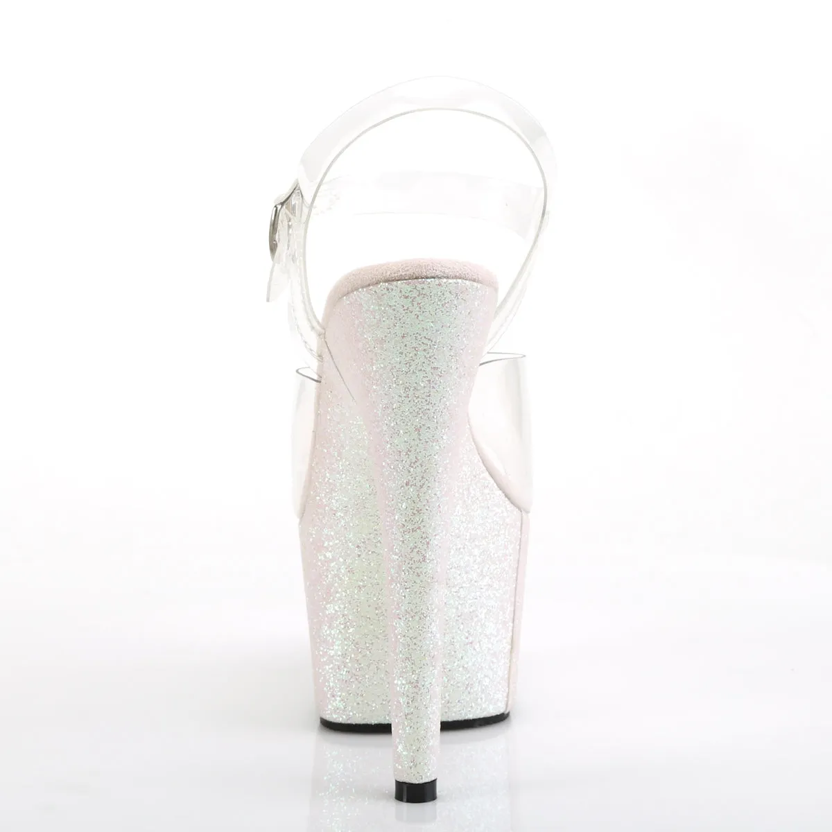 ADORE-708HMG Pleaser Clear/Opal Multi Glitter Sexy Platform Shoes (Pole Dancing Heels)