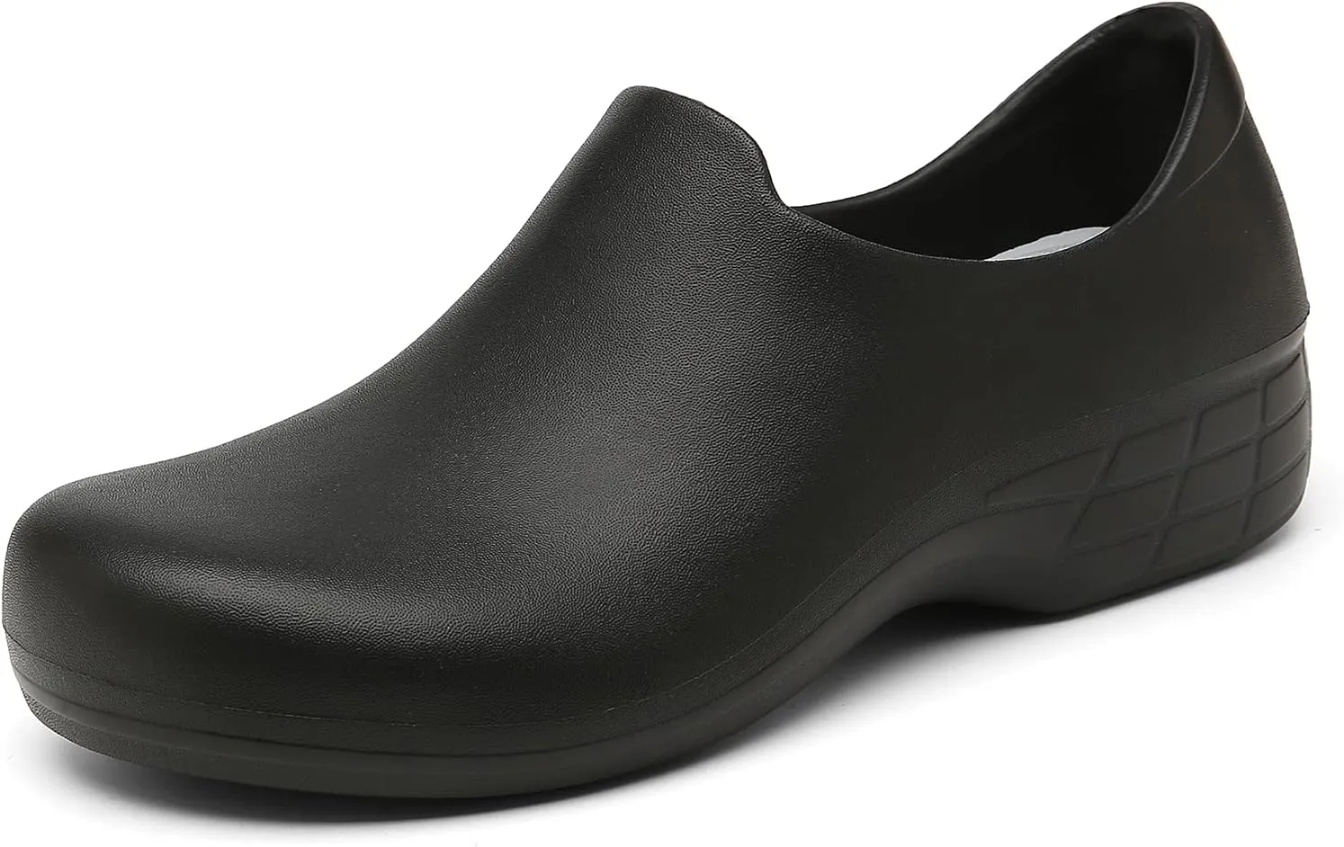 Black Garden Shoes for Women - Professional Oil Water Resistant Nursing Chef ShoesNon-Slip Safety Working Shoes for Kitchen Garden Hospital