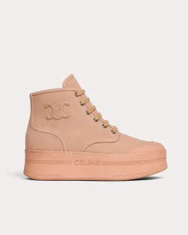 Block Triomphe Patch Canvas Sand High Top Sneakers
