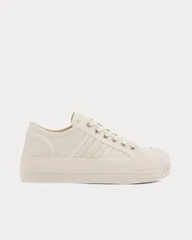 Chunky GG Canvas White Low Top Sneakers