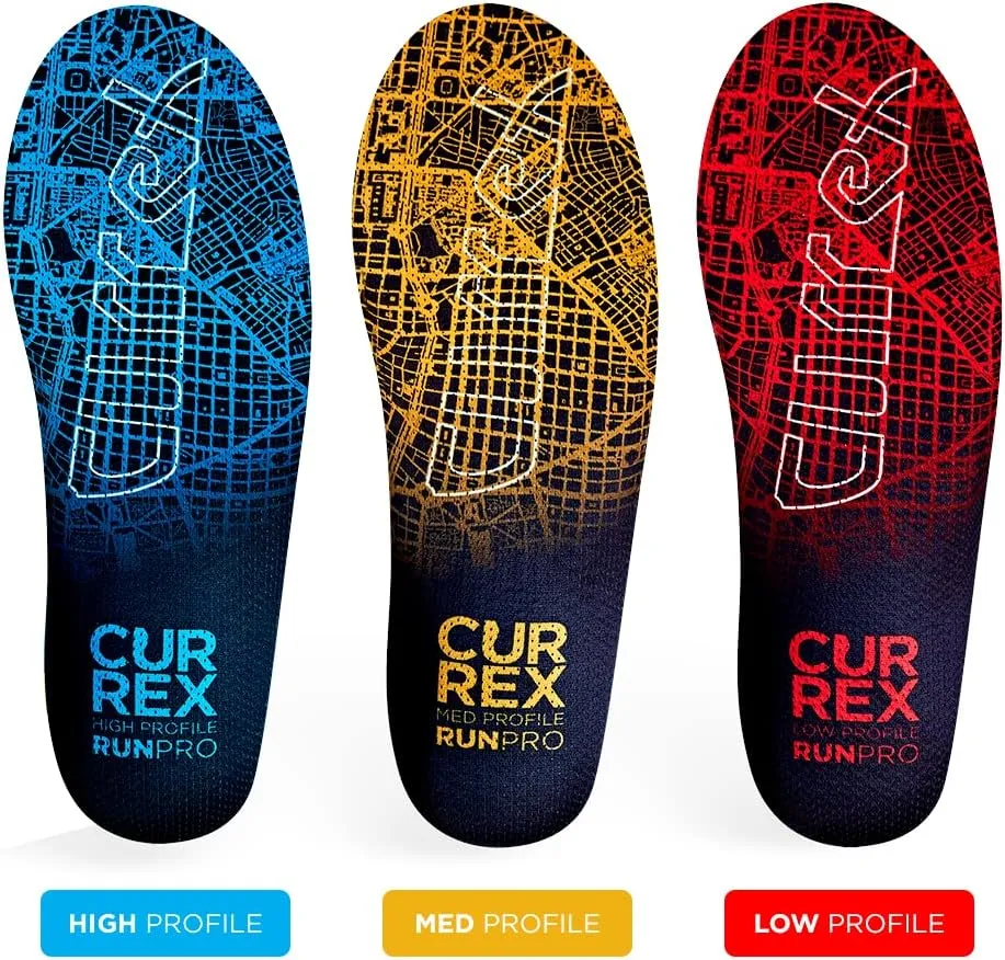 CURREX RunPro Insoles for Running Shoes ?C Arch Support Inserts to Help Reduce Fatigue, Prevent Injuries & Boost Performance ?C For Men & Women ?C High Arch, Large