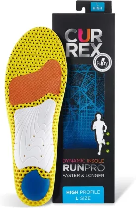 CURREX RunPro Insoles for Running Shoes ?C Arch Support Inserts to Help Reduce Fatigue, Prevent Injuries & Boost Performance ?C For Men & Women ?C High Arch, Large