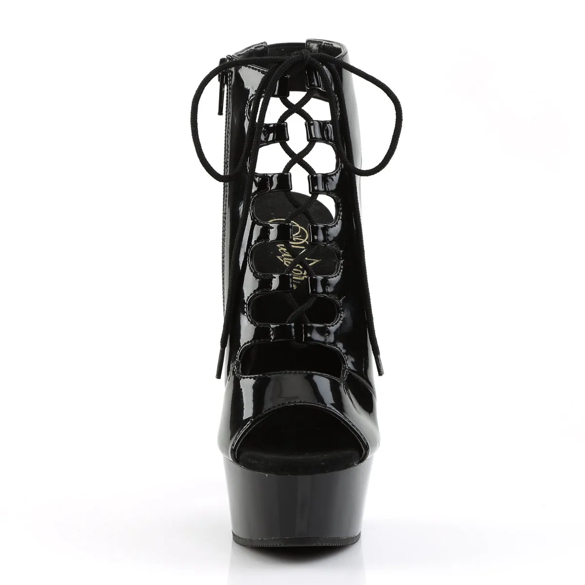 DELIGHT-600-20 Pleaser Black Sexy Platform Shoes (Pole Dancing Heels)