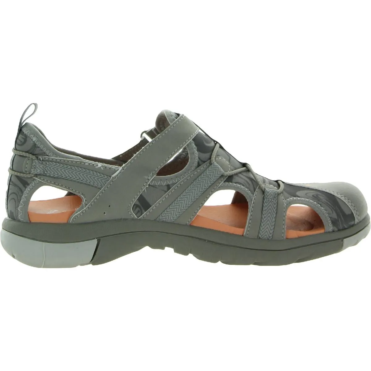 Dr. Scholl's Shoes Womens Adelle Trek Faux Leather Ankle Strap Sport Sandals