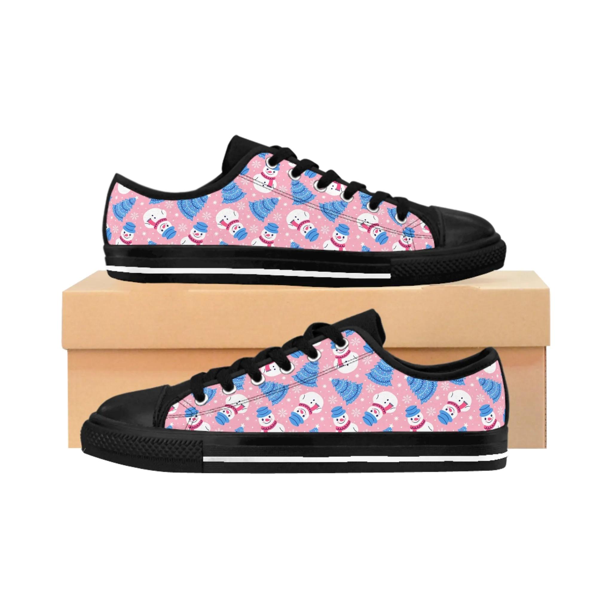 Festive Snowman Women's Sneakers