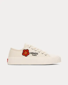 Kenzo Foxy Canvas Cream Low Top Sneakers