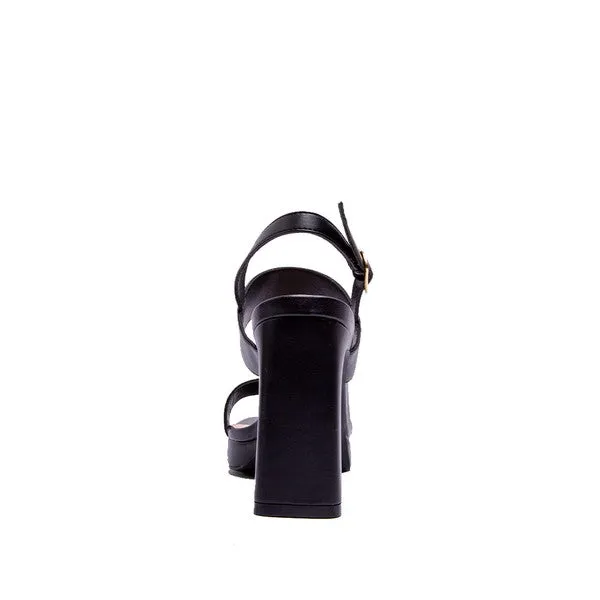 Krisha Two Strap Block Heel Sandal