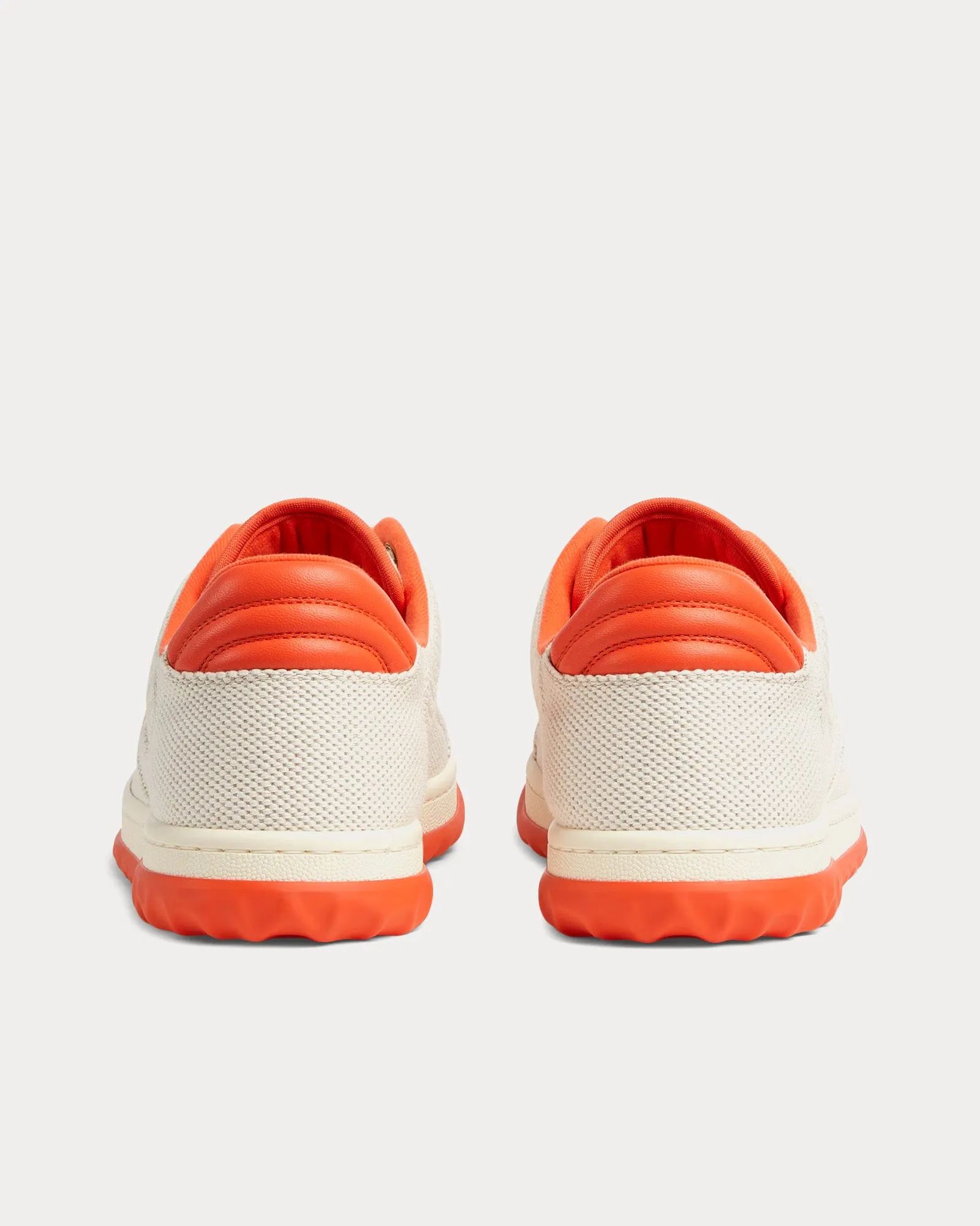 MAC80 Canvas Beige / Orange Low Top Sneakers