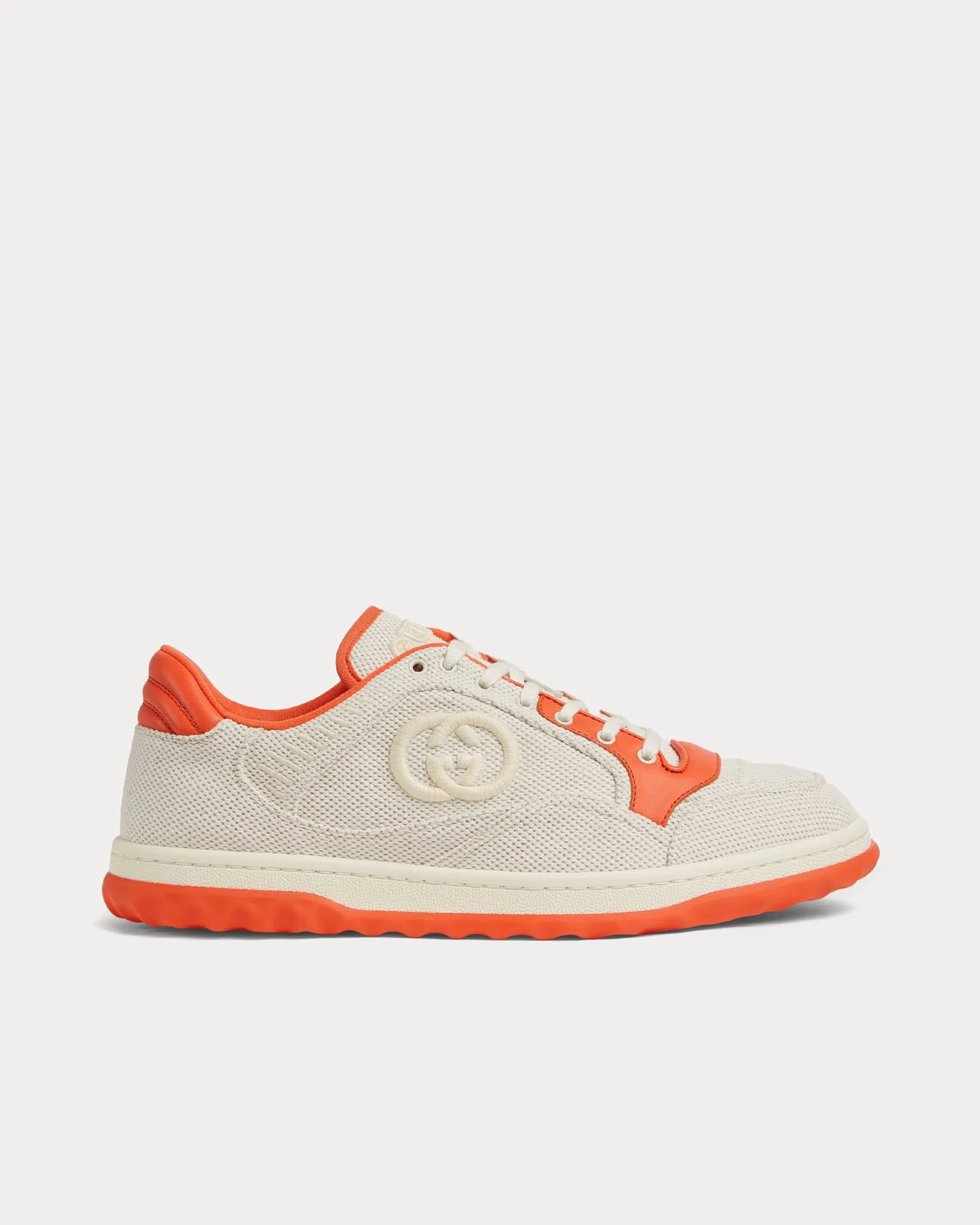 MAC80 Canvas Beige / Orange Low Top Sneakers